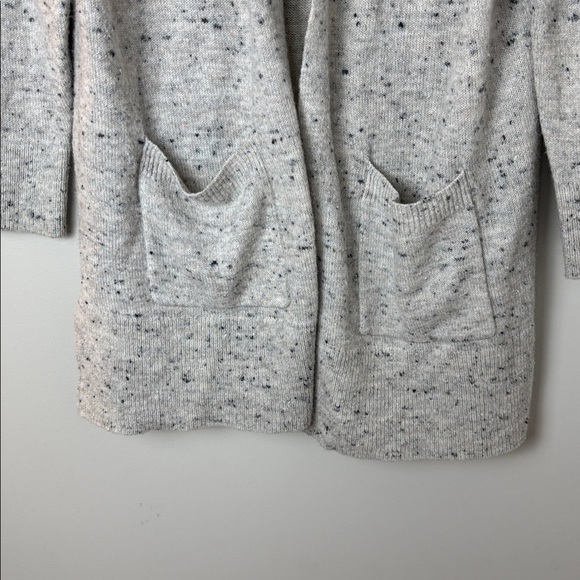 Madewell Gray Speckled Long Cardigan - M - Picture 3 of 8